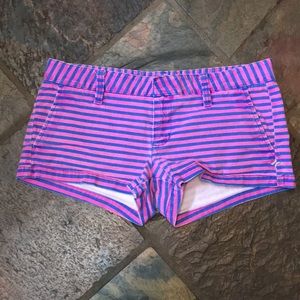 3/$20 Hurley Striped Shorts